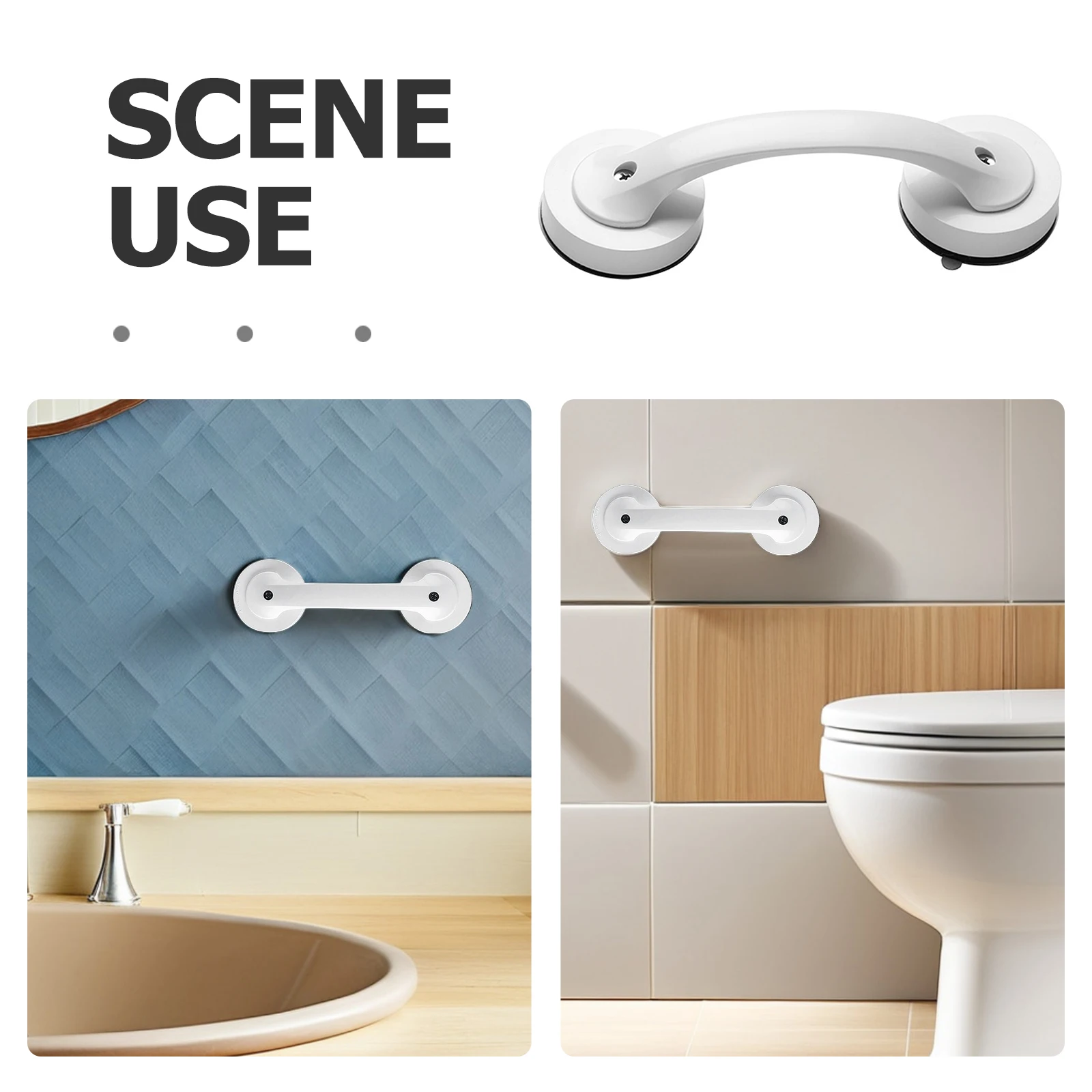 Ручка на присоске, нескользящий поручень для ванной комнаты, перила для пожилых людей, безопасные перила для ванны, поддержка туалета для пожилых людей