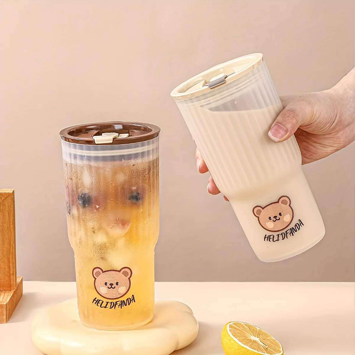 휴대용 플라스틱 텀블러 이미지