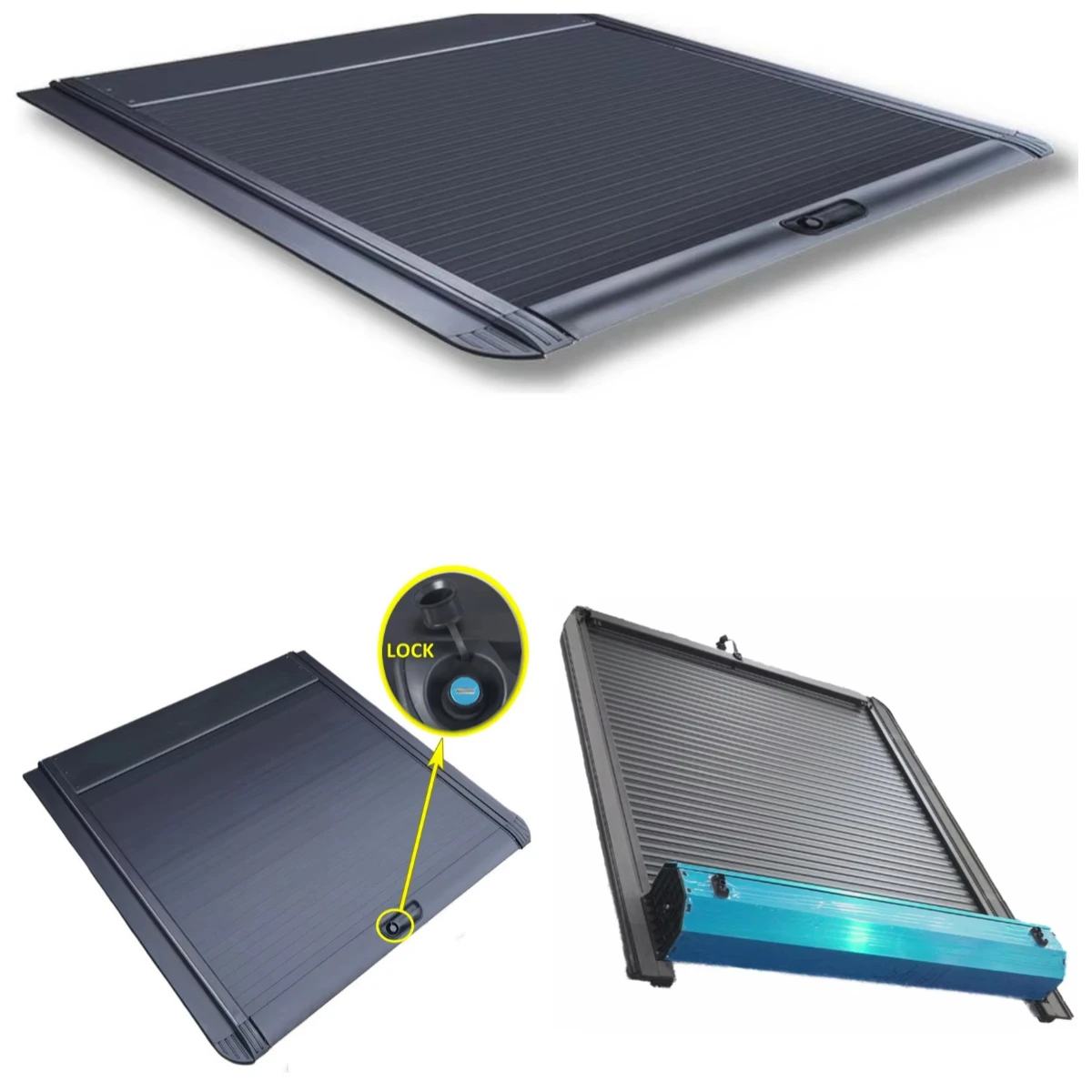 

Ousaier Pickup Manual Retractable Aluminum Trunk Top Waterproof Roller LID Blind for Vigus YUHU