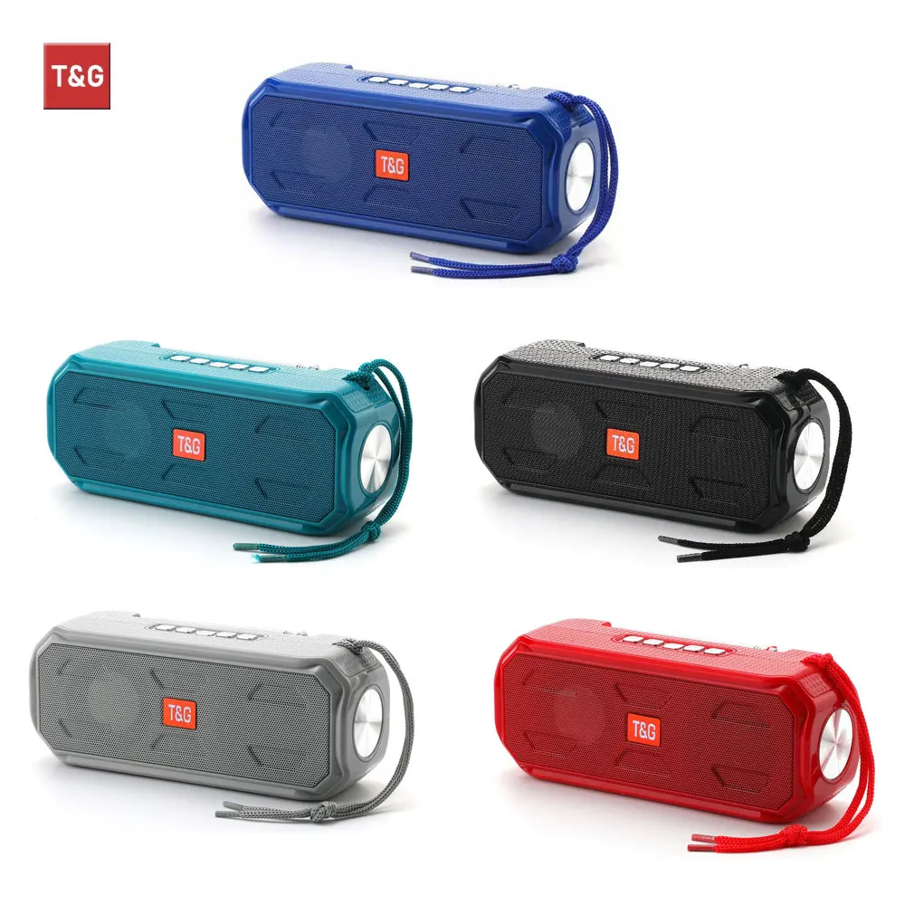 TG280 Bluetooth Speaker Portable Wireless Stereo Bass Music Box TWS Outdoor Speaker Support TF/FM Radio/USB/AUX With Flashlight