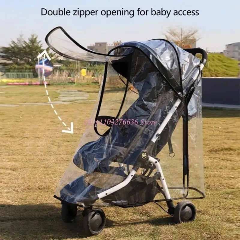 R6FD Ganzjahres-Kinderwagen-Regenhülle, EVA-Kinderwagendach, faltbarer Wagenschutz – Detail 7