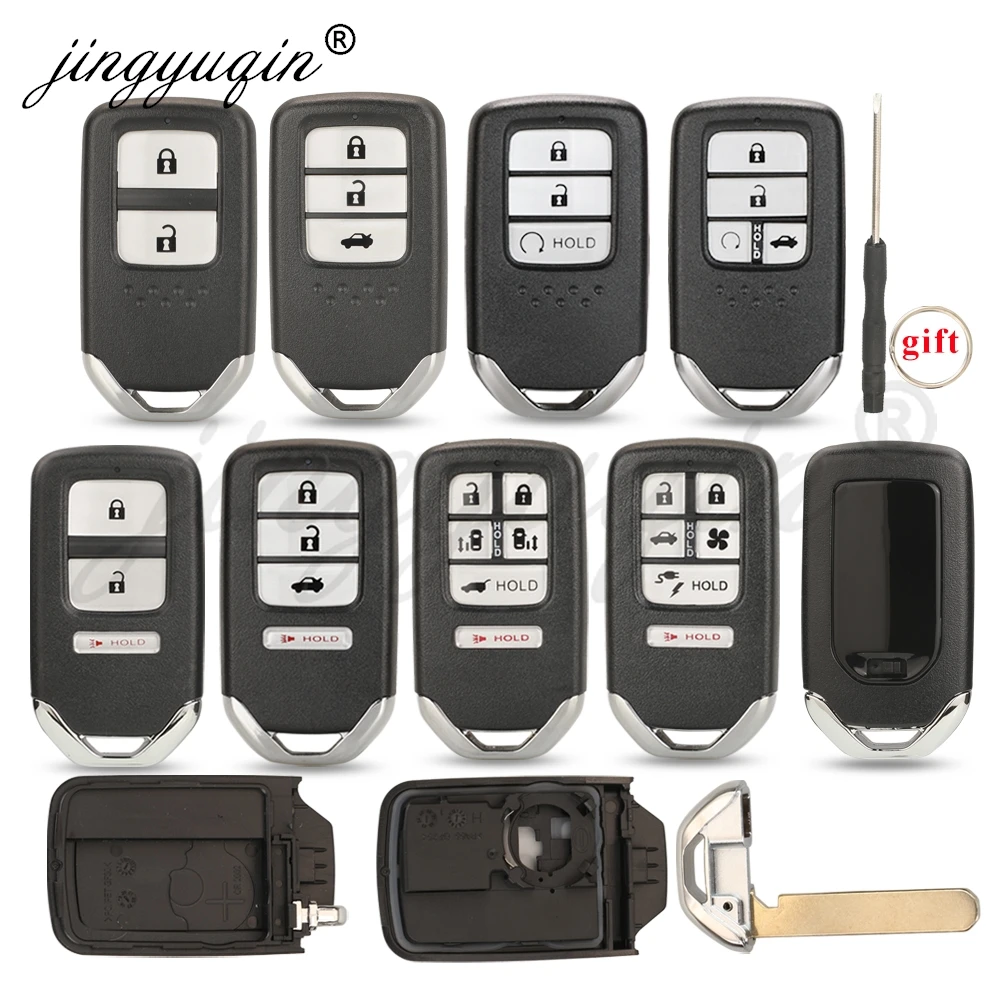 Fernbedienungs-Autoschlüsselgehäuse für Honda Accord Vezel City Fit Civic Jazz BRV HRV CRV CRZ Passport Pilot Ridgeline Odyssey Crider Stepwgn