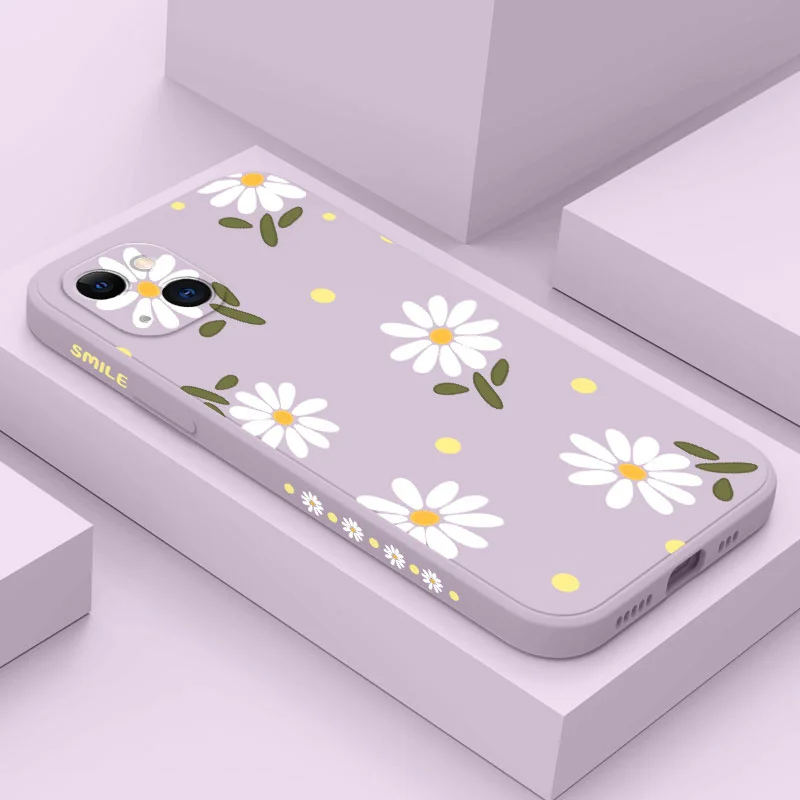 Chrysanthemum Phone Case For iPhone 16 15 14 13 12 11 Pro Max Mini X XR XS MAX Plus Cover