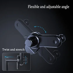 17mm Universal Standard Ball Head Car Display Extension Rod Phone Stand Base Adjustable 360 Degrees Mount For Tesla Accessories
