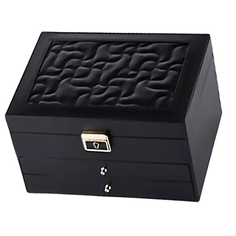  Effective Jewelry Storage Container Spacious Multi Layer Jewelry Box Elegant Jewelry Holder for Bedroom or Office