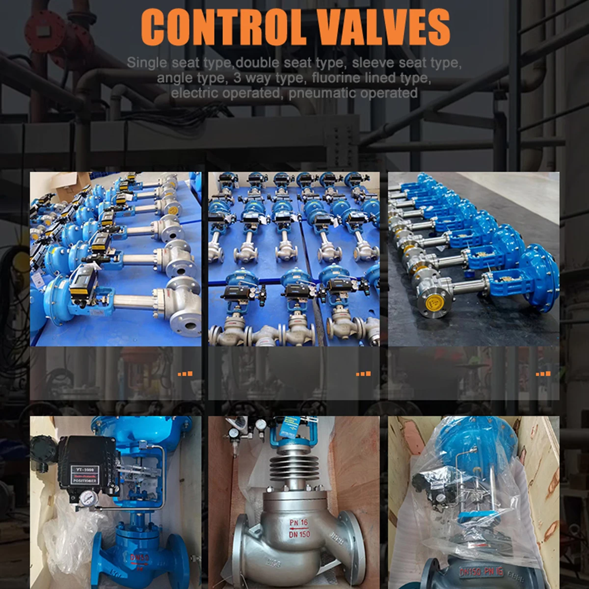 Bellows Sealed Pneumatic Steam Globe Valve Flange ANSI 150 Stainless Steel 304 Pneumatic Diaphragm Regulating Valve