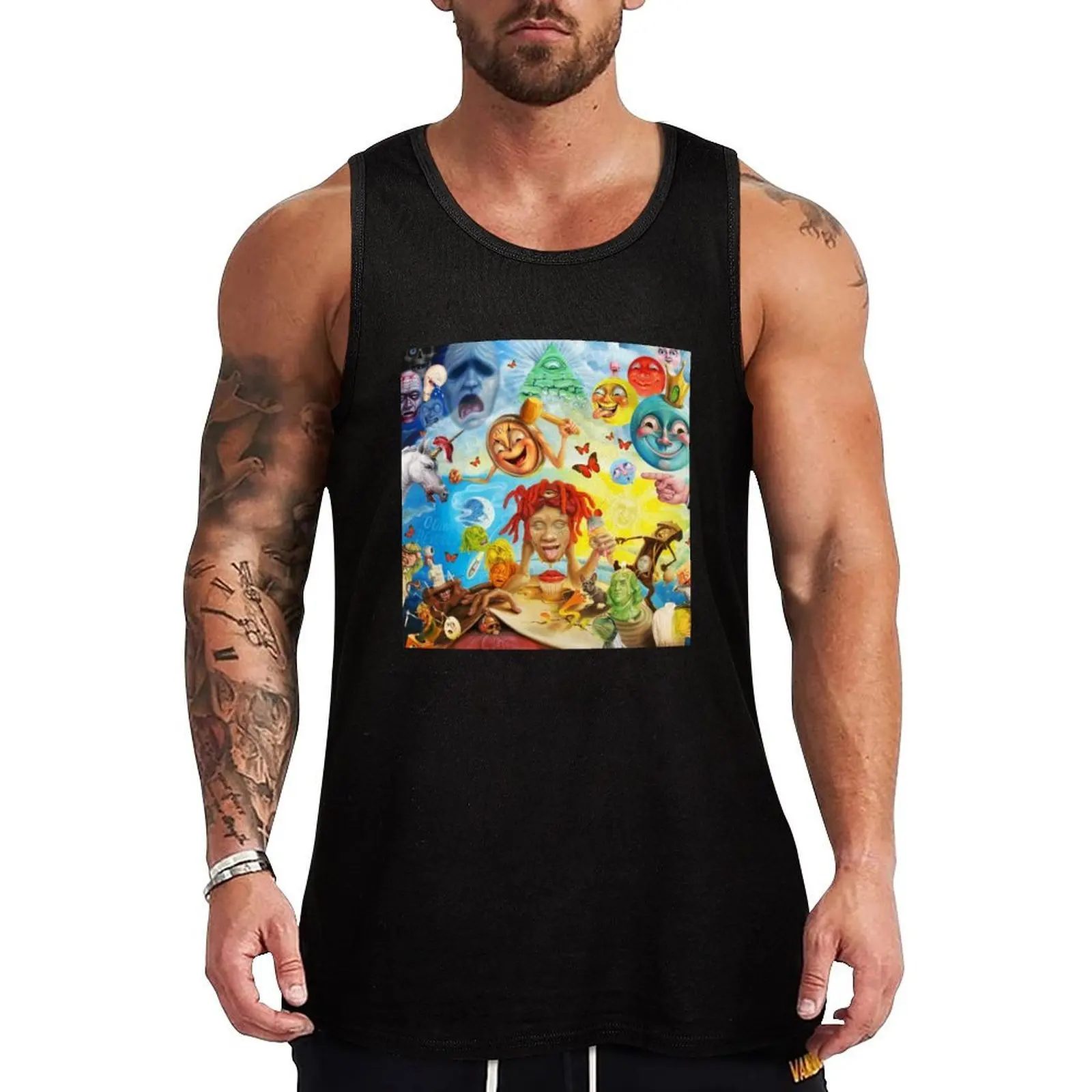 

trippie a trip 2021 red ulangterus Tank Top gym Men's clothes luxury style mens gym clothes