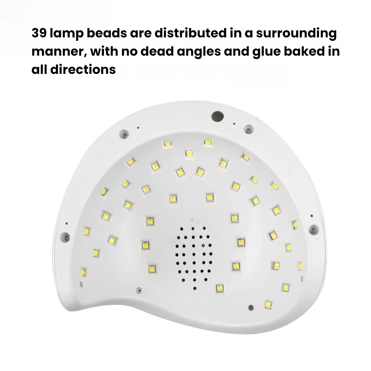 60W High Power Dual Power UV LED Nail Lamp 39 Bead Fast Curing Dryer with 4 Timer Modes for Professional Manicure