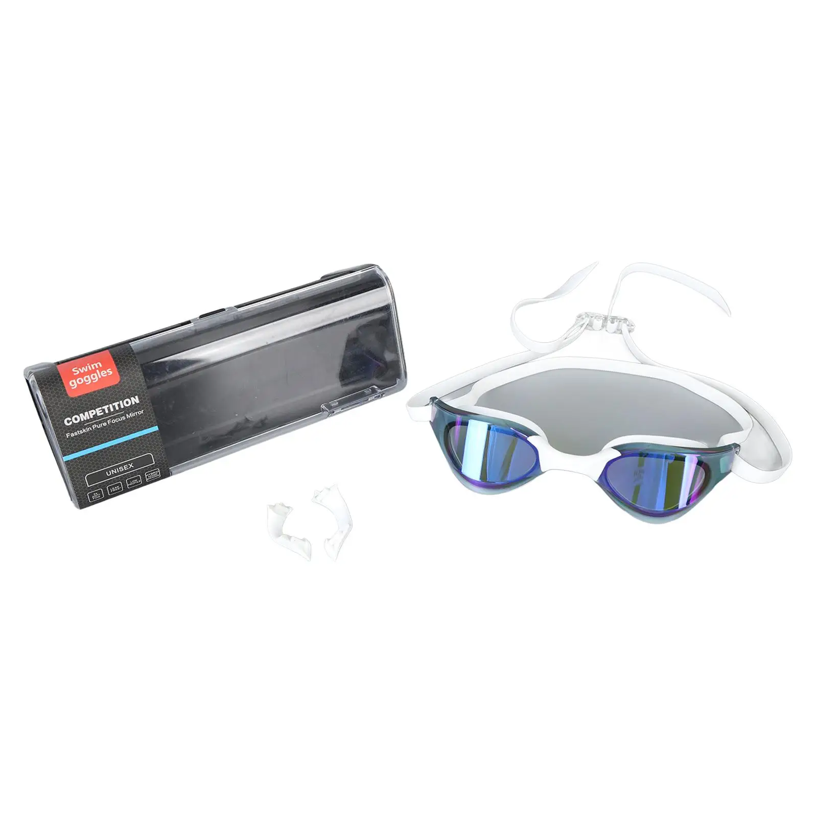 

Swim Racing Goggles Soft Strap PC Lenses Good Comfort UV Protection