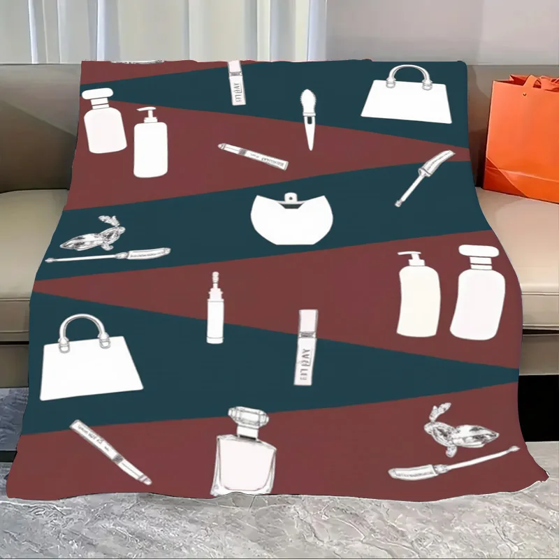 

Flannel Blanket-Soft Lightweight All-season Baby Blanket with Stylish Cosmetic Print Soft and Cozy for Toddlers