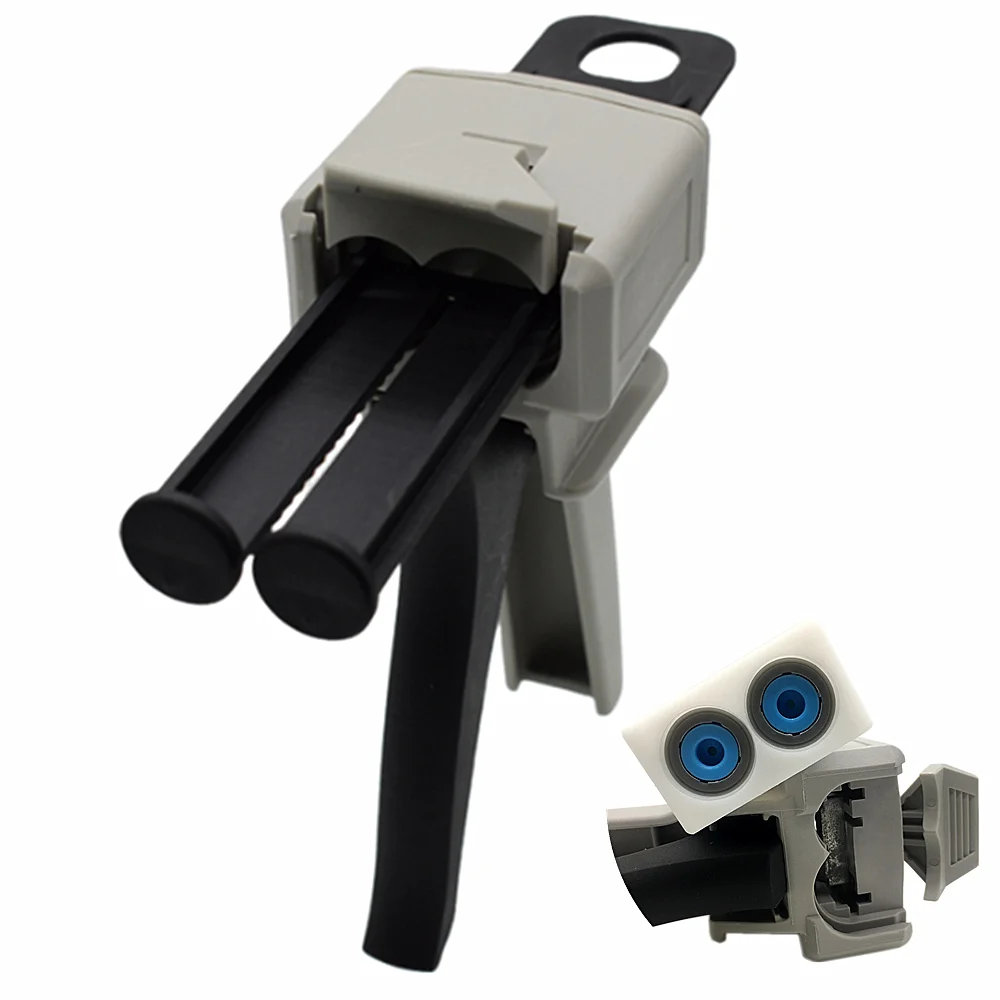 

Caulking Gun Hand Tool 50ml AB Epoxy Glue Gun Applicator Glue Adhensive Cartridge Gun Mixed 1:1 AB Glue Manual Dispense Glue Gun