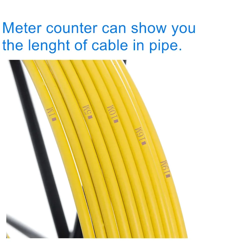 Telecamera per ispezione tubi fognari DVR Registrazione video da 16 GB, endoscopio industriale di scarico SYANSPAN Batteria impermeabile 8500MHA 20/30/50M