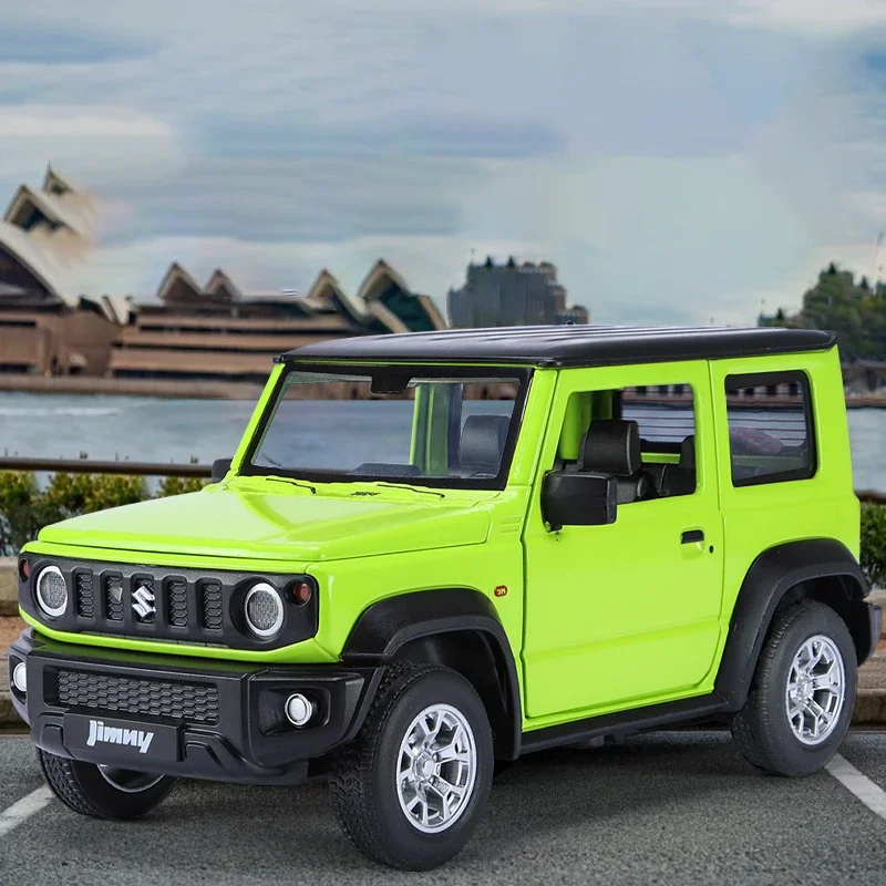 

Моделирование 1:24 Suzuki Jimny, модель автомобиля из сплава, литая под давлением металлическая модель внедорожника, коллекция детских игрушек, подарки