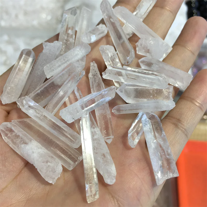 

500g Wholesale Natural Clear Quartz Healing Crystal Raw Point Wand Energy Specimen Rough Stone Rock Mineral Home Decoration