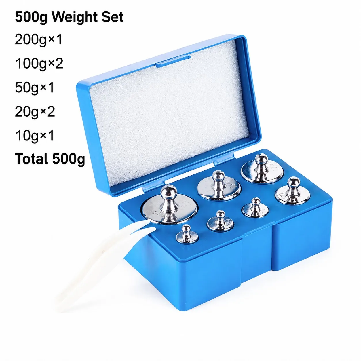 500g Calibration Weight set 10/20/50/100/200g for Digital Balance Measurement Jewelry Medicine scales 0.5KG M2 Standard