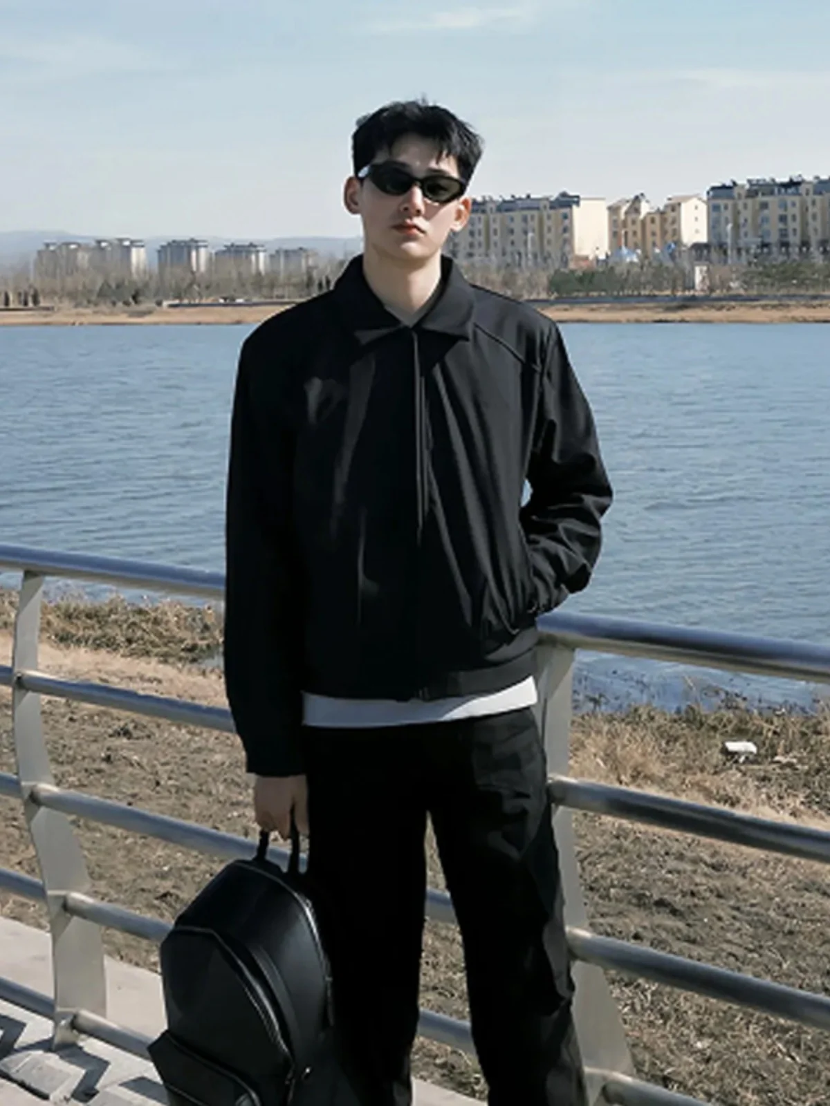 

Мужская куртка Cleanfit Bla: Новая весенняя модель с американским воротником, бейсбольный стиль, на молнии, верхняя одежда