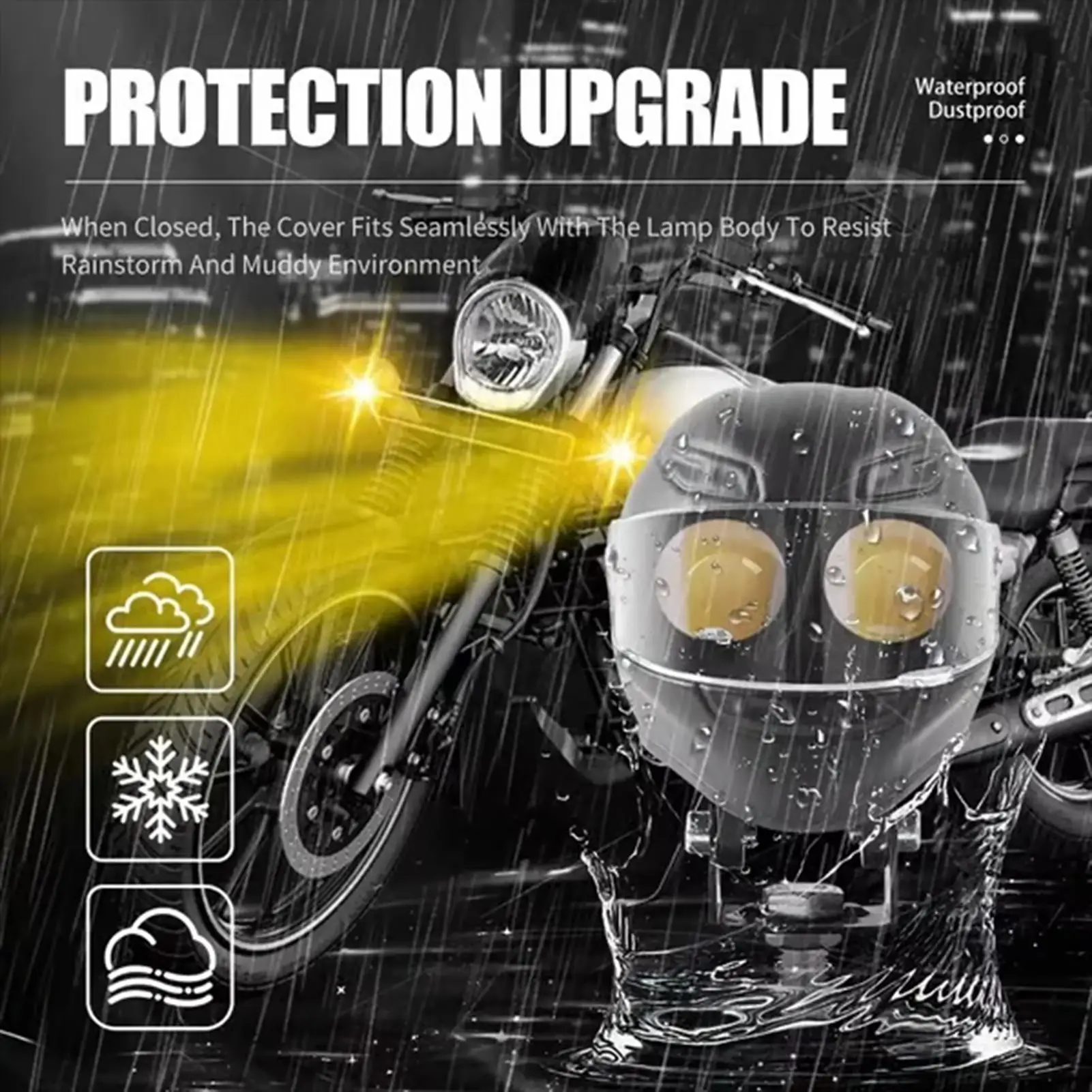 دراجة نارية أضواء الضباب خوذة على غرار LED دراجة نارية مساعد ضوء دراجة نارية القيادة الأضواء لملحقات الديكور موتو