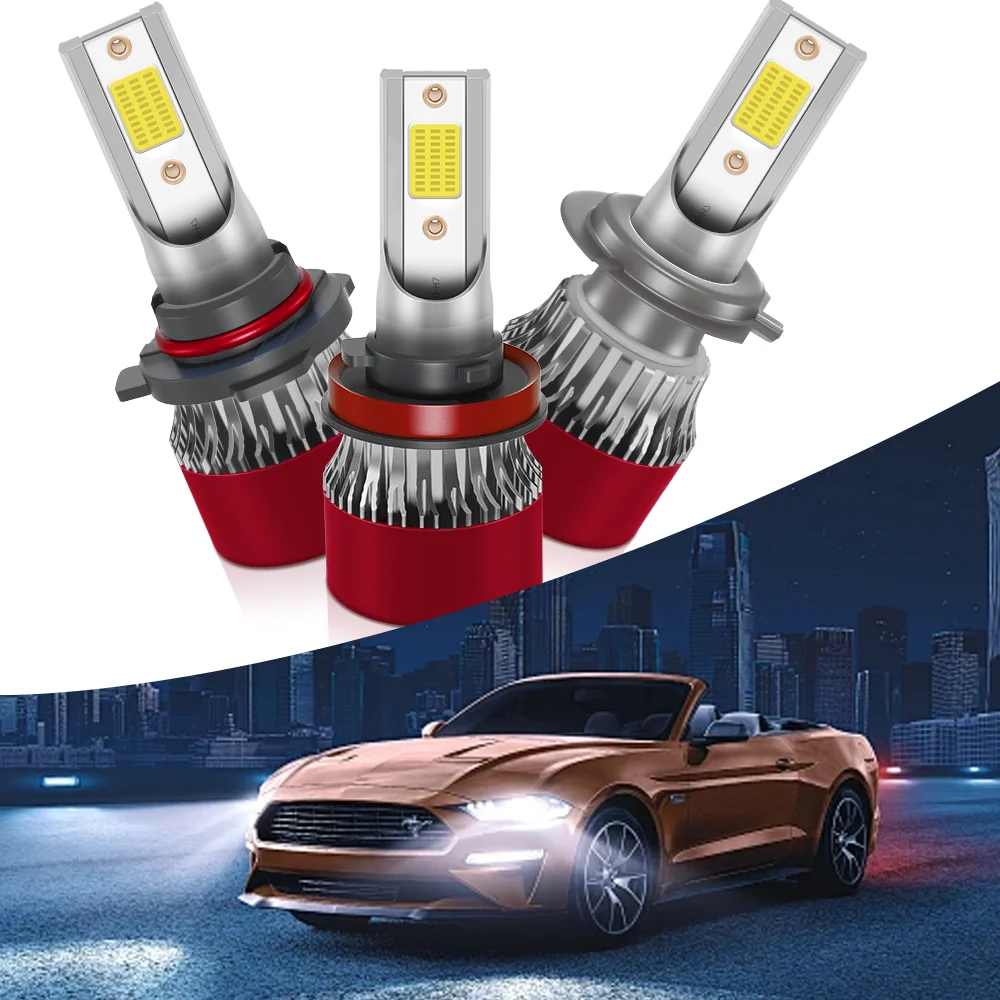 

2pcs H7 Led Car Headlight Bulb H4 H8 H9 H11 H1 9005 HB3 9006 HB4 9007 H13 Canbus 120W 36000LM 6000K Turbo Lamp Automobiles