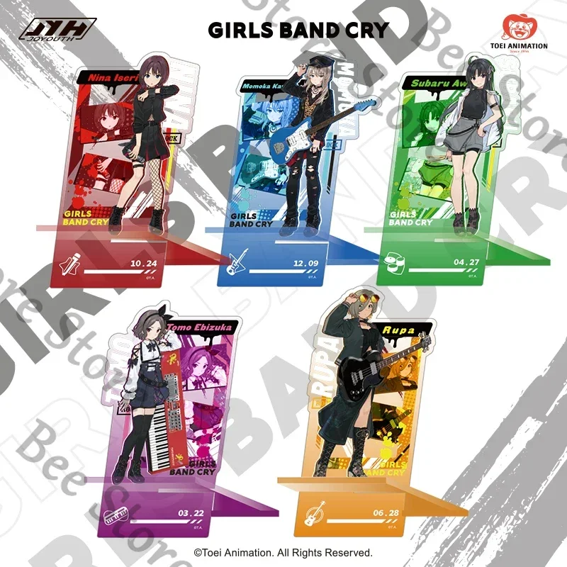 Anime GIRLS BAND CRY SUBARU AWA EBIZUKA TOMO	rupa	KAWARAGI MOMOKA Cosplay Cartoon Acrylic Standee Signboard Desktop Ornament view 2