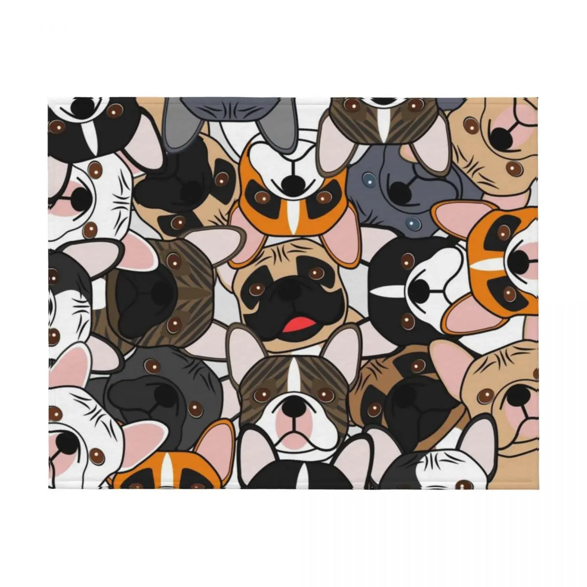 بطانية رمي فرينشي سكواد كبيرة جدًا، بطانيات مفردة كبيرة وناعمة #2