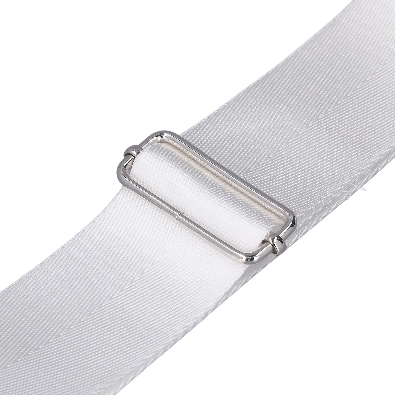 Tennis Court Net Center Strap, Tennis Net Center Strap Adjustable Height Tennis Net Straps Stainless Steel Buckle White - Image 5