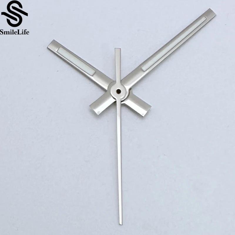 SmileLife полированные серебряные стрелки для часов зеленые светящиеся подходят для Японии NH35/NH35A автоматический механизм аксессуары для механических часов Запчасти