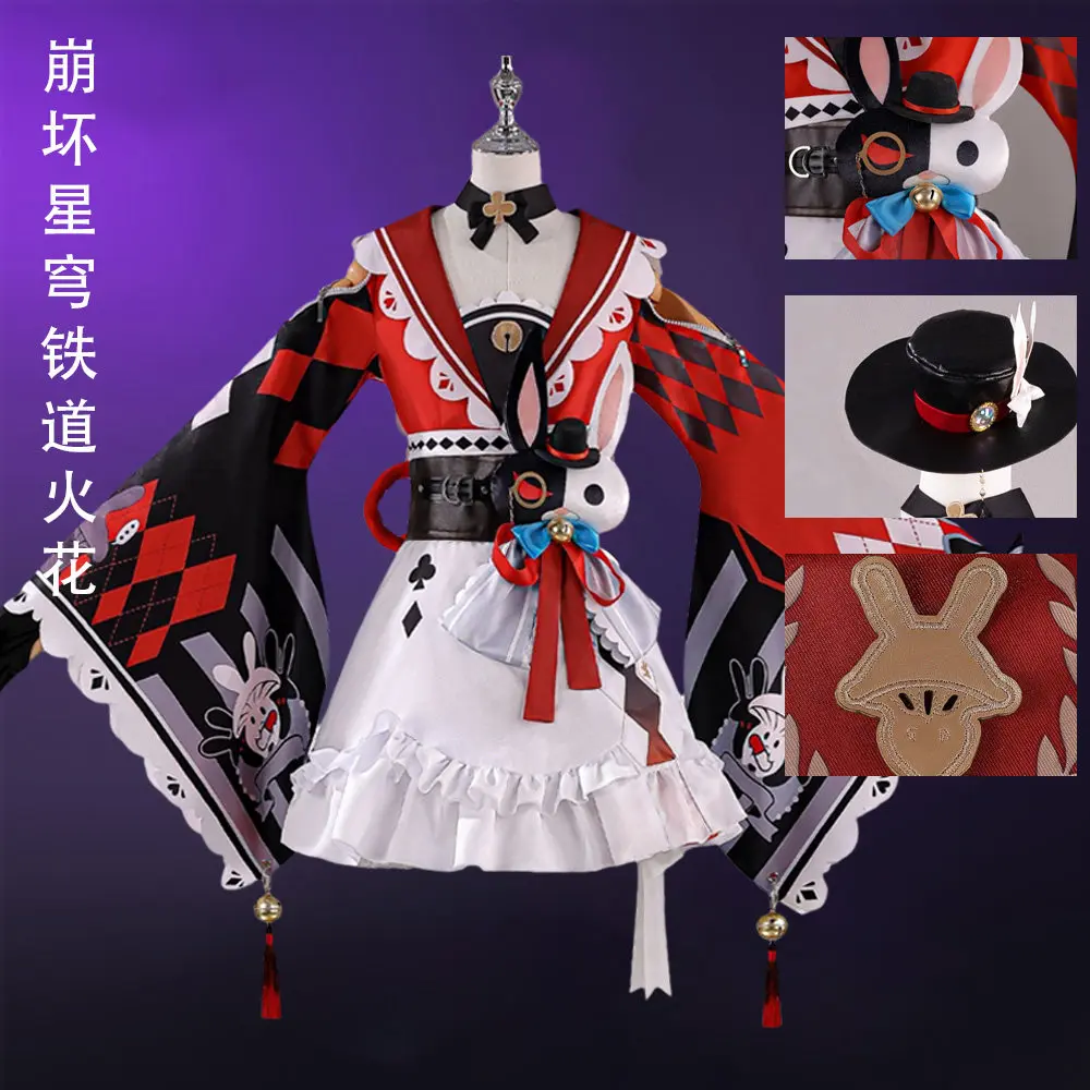 

Game Honkai: Star Rail Sparkle Suits Cosplay Role Playing Costume Exhibition for Halloween Performance Show