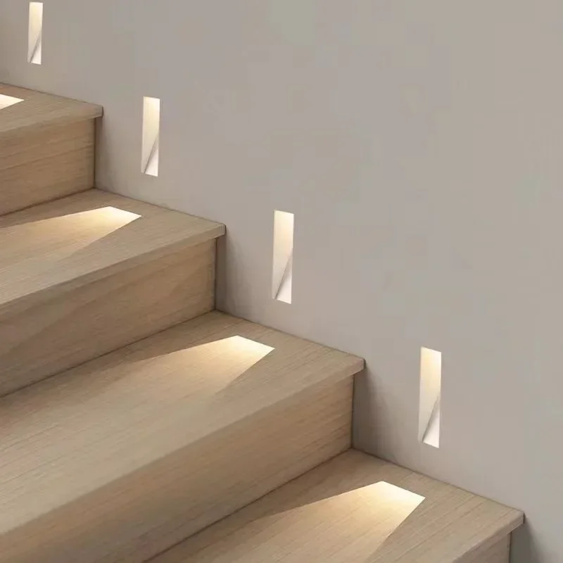 

Embedded Frameless LED Step&Stair Wall Lamps 3W Motion Sensor Indoor Bedroom Ladder Foyer Corner Intelligent NightLight