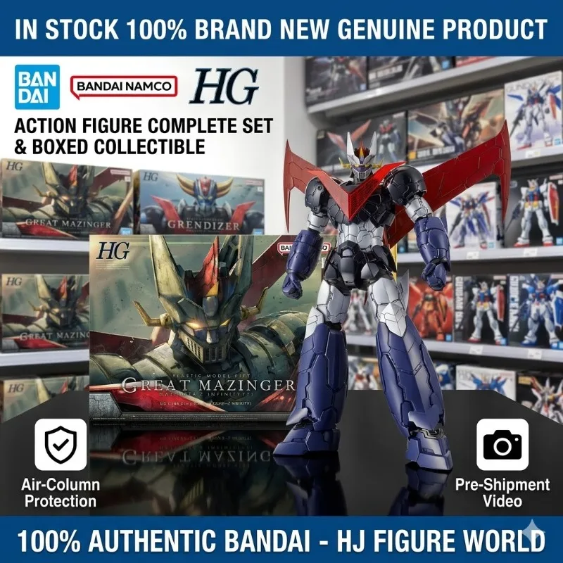 

Bandai Original Genuine Figure Mazinger Z Model Kit Anime Figures HG 1/144 Great Mazinger Collection Action Figure Model Toys