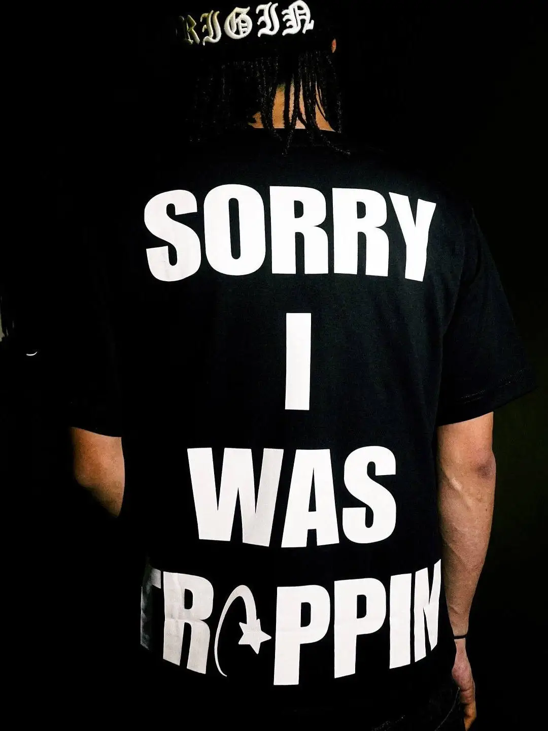 

Футболка T-irt Bla Origin Trappin свободного кроя из чистого хлопка, впитывающая пот, с круглым вырезом, модная, для подростков