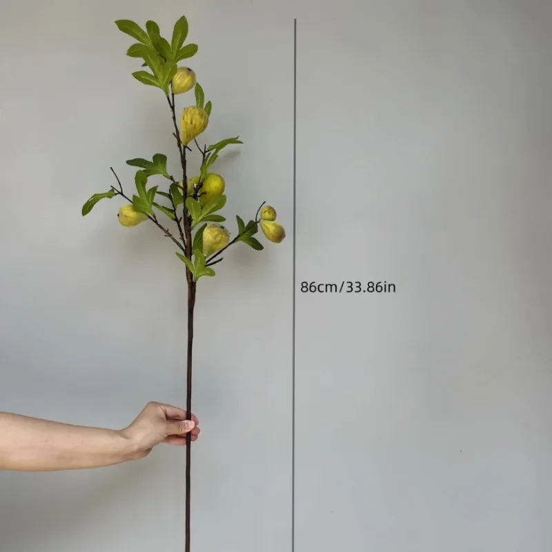 Kunstfeigenzweig mit Früchten, 31,8 cm, perfekt für DIY-Party-Raumdekoration, künstliche Blumen, Hochzeitsdekoration im Innen- und Außenbereich – Detail 3