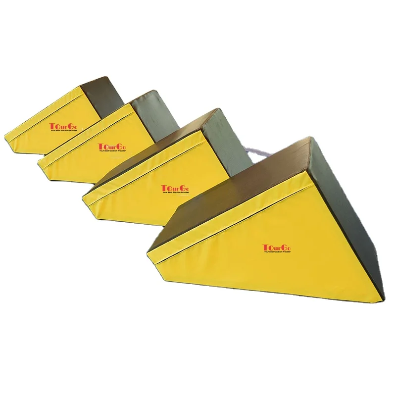 

Gym Ninja Mat System Indoor Playground Parkour Soft Foam Free Running 2-Sided Slanted Steps Gymnastic Ninja Obstacle Wedge Steps