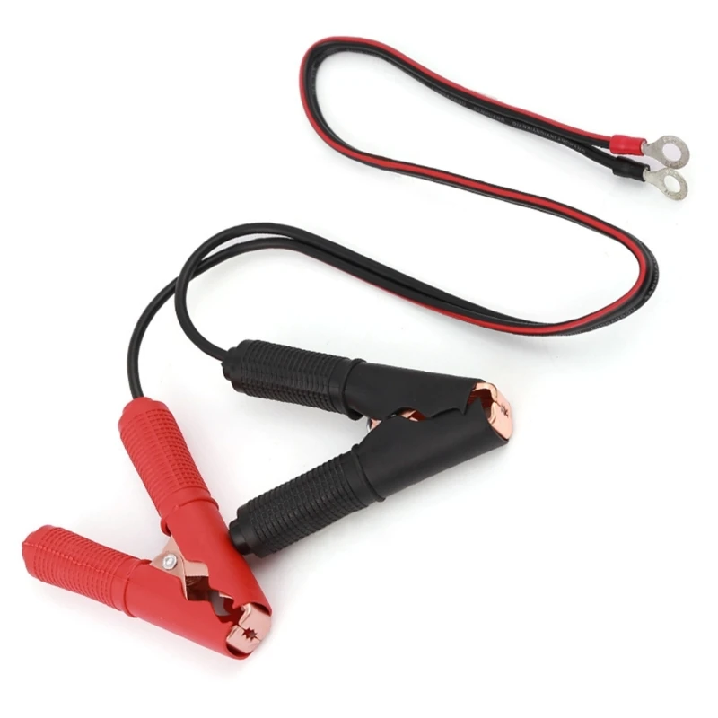 Upgraded Car Battery Power Wire Line Cable Power Emergency Line with Jump Starter Alligator Clamp Battery Inverter Cable