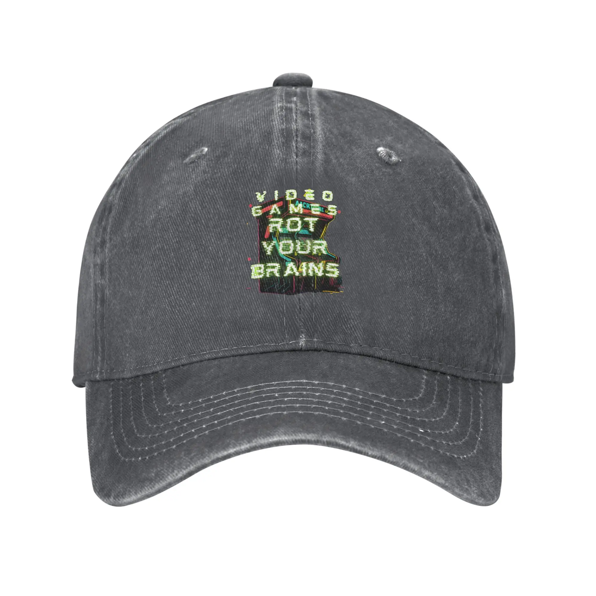 Fashion Video Games Rot Your Brains - Games   Fun III- Funny Art baseball cap  Korean Casual Visor
