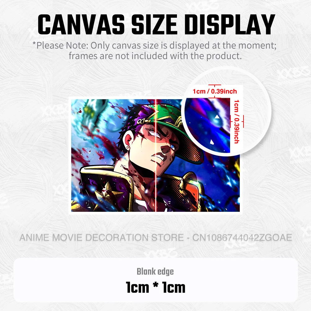 JoJo's Bizarre Adventure Home Decor Canvas Painting Jonathan Joestar Wall Artwork Pictures Anime Poster For Living Room No Frame