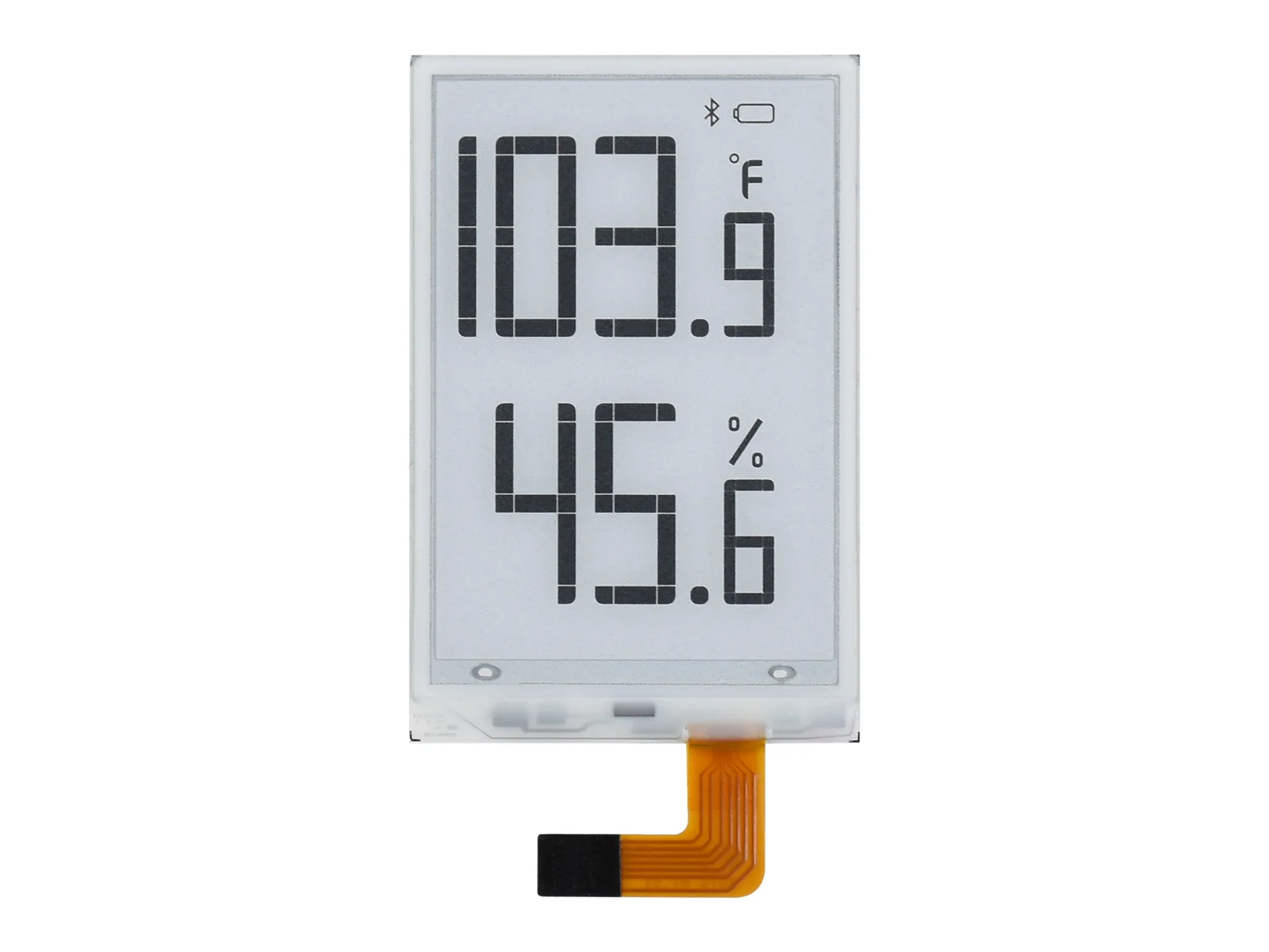 Waveshare 1.9inch Segment E-Paper Raw Display for Raspberry Pi/Arduino/STM32, 91 Segments, I2C Bus, Temperature and Humidity