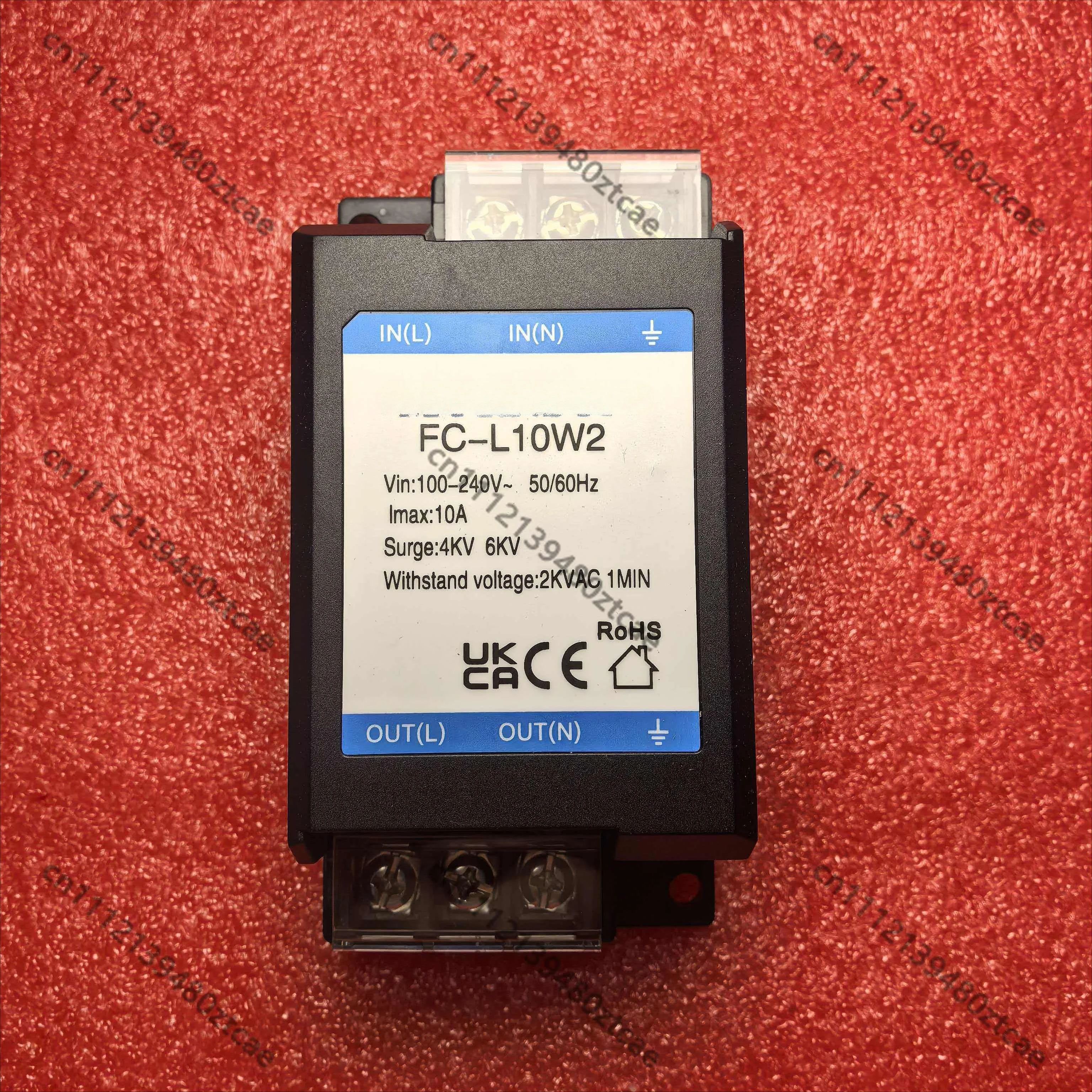 FC-L10W / FC-L10W2 10A EMC Filter Module 0~305VAC Input EMI Suppressor For Medium Small Power Industrial Enclosed Power Supply