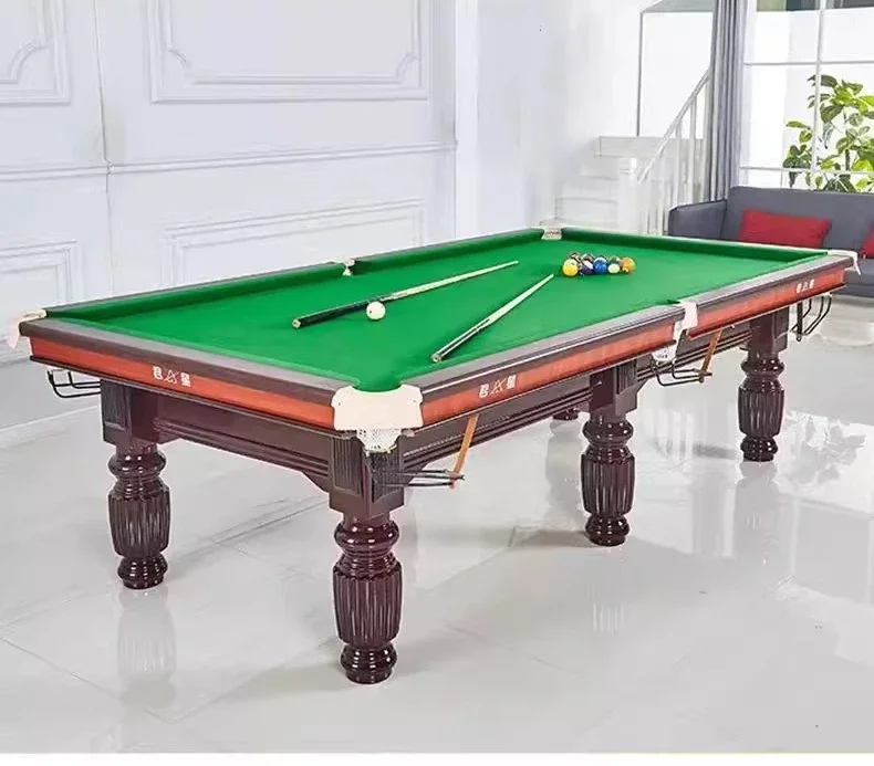 High Quality Commercial Competition Billiards High-end Room Standard Adult Black 8 Eight Billiards Case Steel Warehouse Hall