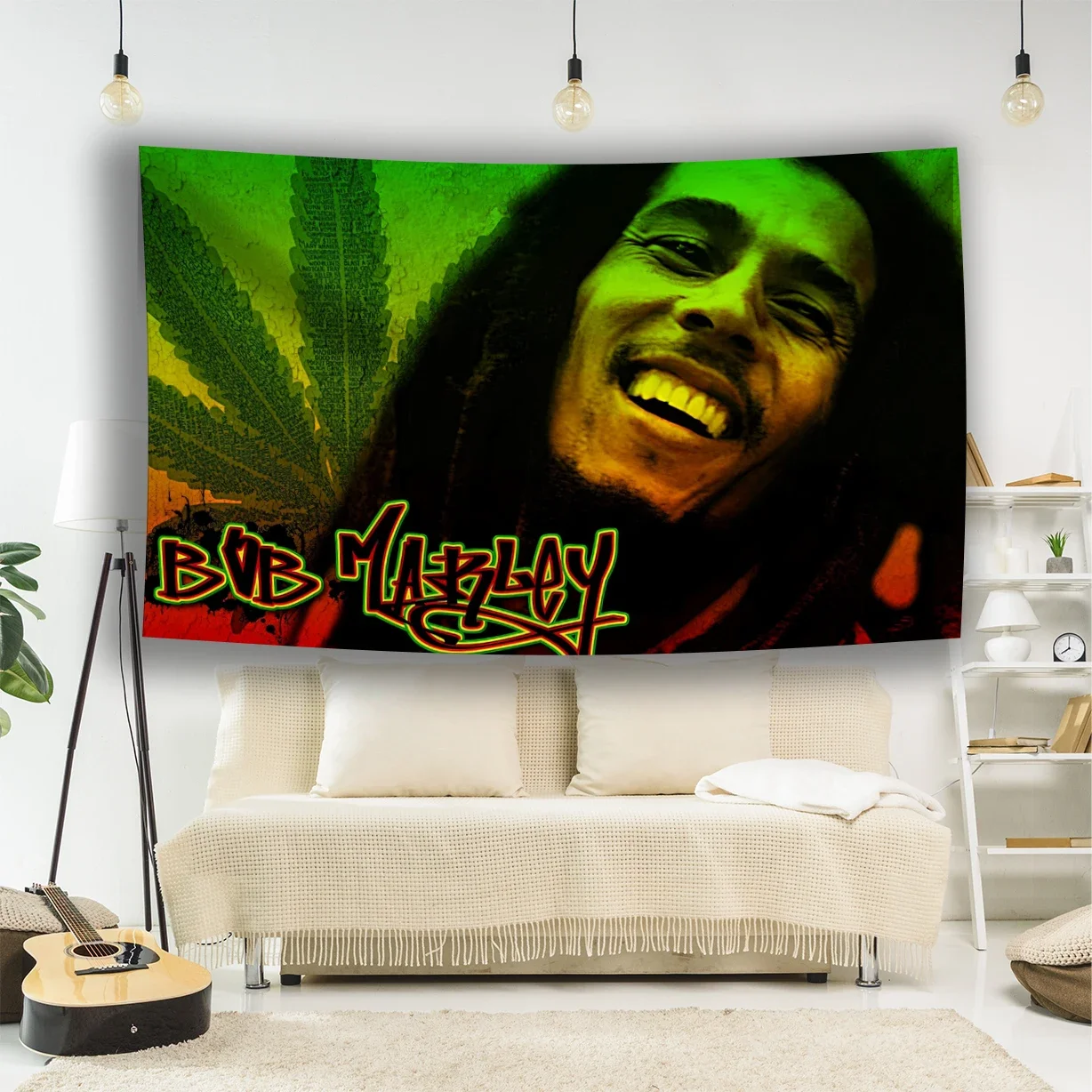 Reggae Tapestry Banner Rock Pop Music Bar Club Room Hanging Decoration