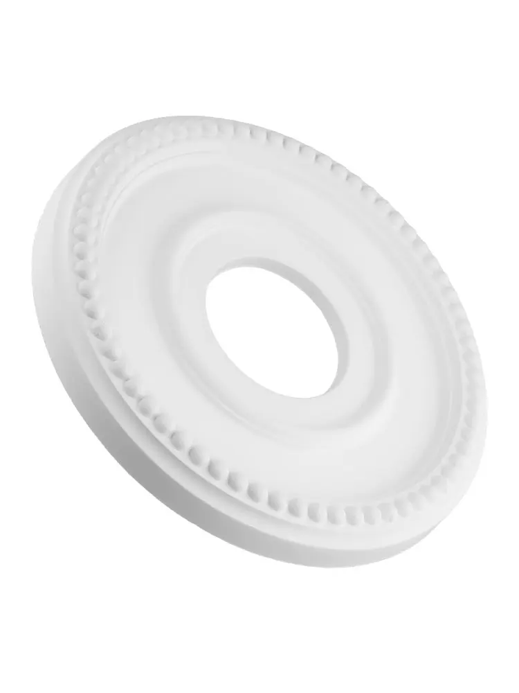 1x Ceiling Medallion Home Round Medallion PU Decorative Ceiling Fan Light Fixtures Covers Plate Ceiling Light Pendant Lamp Base