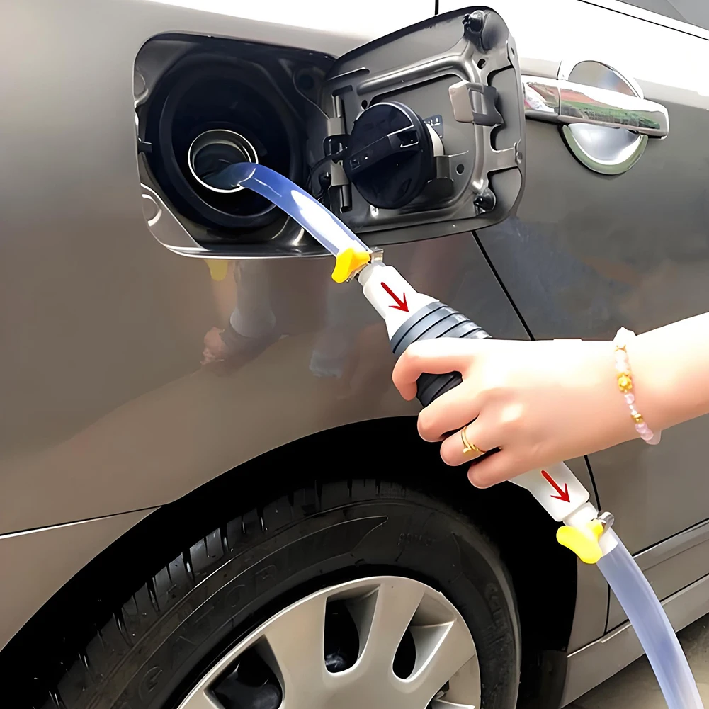 Pratica pompa manuale per gasolio Pompa per carburante per auto Pompa a cannuccia manuale Durevole per la sintonizzazione di benzina liquida Pompa diesel per benzina