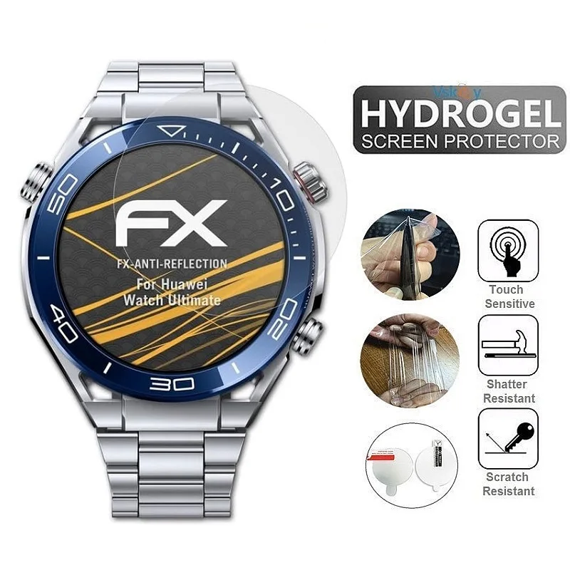 10PCS Soft TPU Hydrogel ป้องกันฟิล์มสําหรับ Huawei Watch Ultimate Smartwatch HD Clear Screen Protector