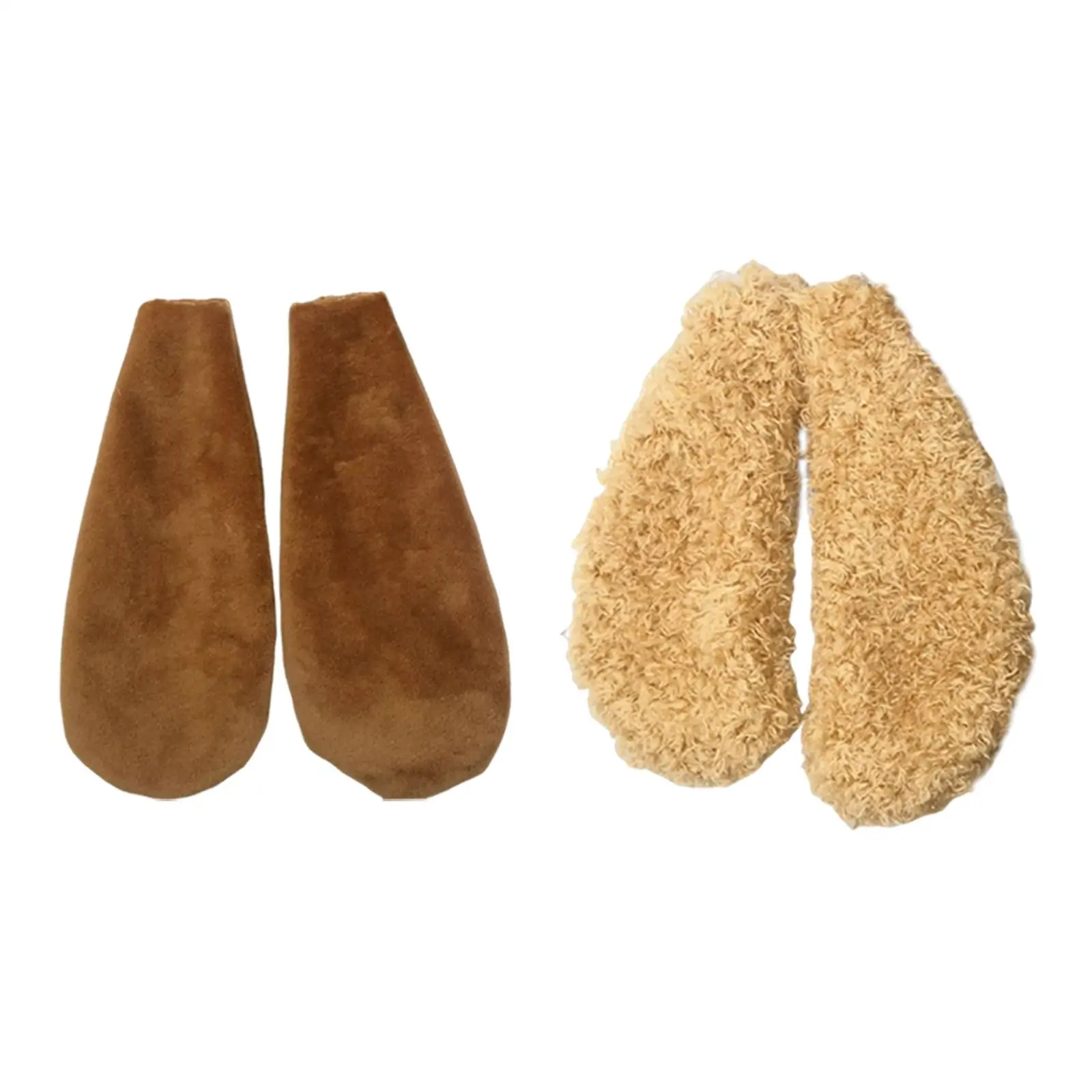 10 paia di orecchie di coniglio doppio lato vestito operato costume da cartone animato copricapo orecchie pelose di animali per accessori toppe fai da te festa