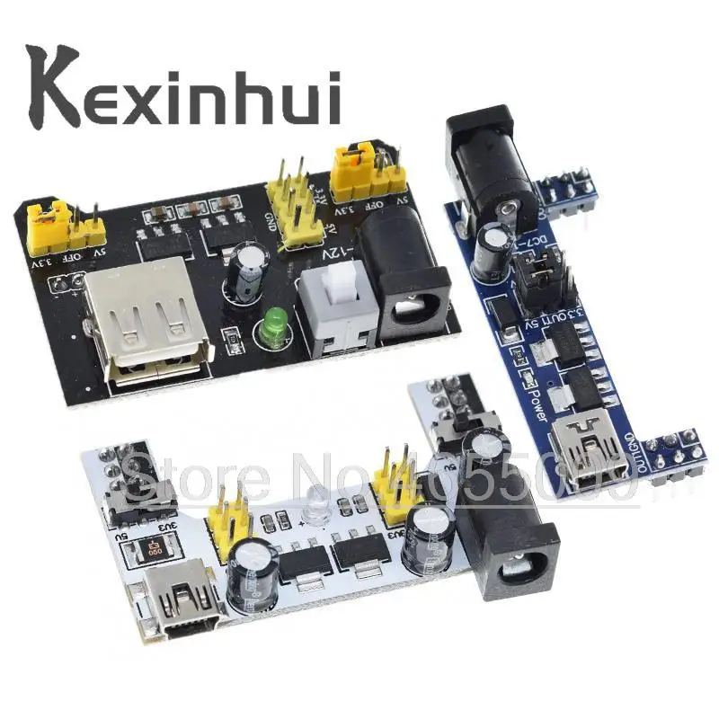 MB102 Breadboard Power Supply Module /MB102 white Breadboard Dedicated Power Module 2-way 3.3V 5V MB-102 Solderless Bread Board