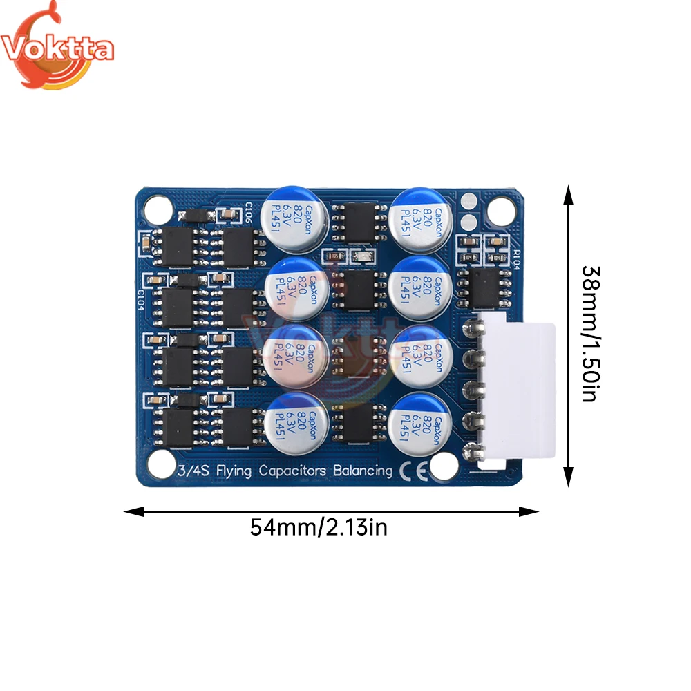 3A BMS Battery Balance Board Lithium iron Phosphate Ternary Lithium Battery Active Equalizer Balancer Board Capacitor 4S 6S 8S