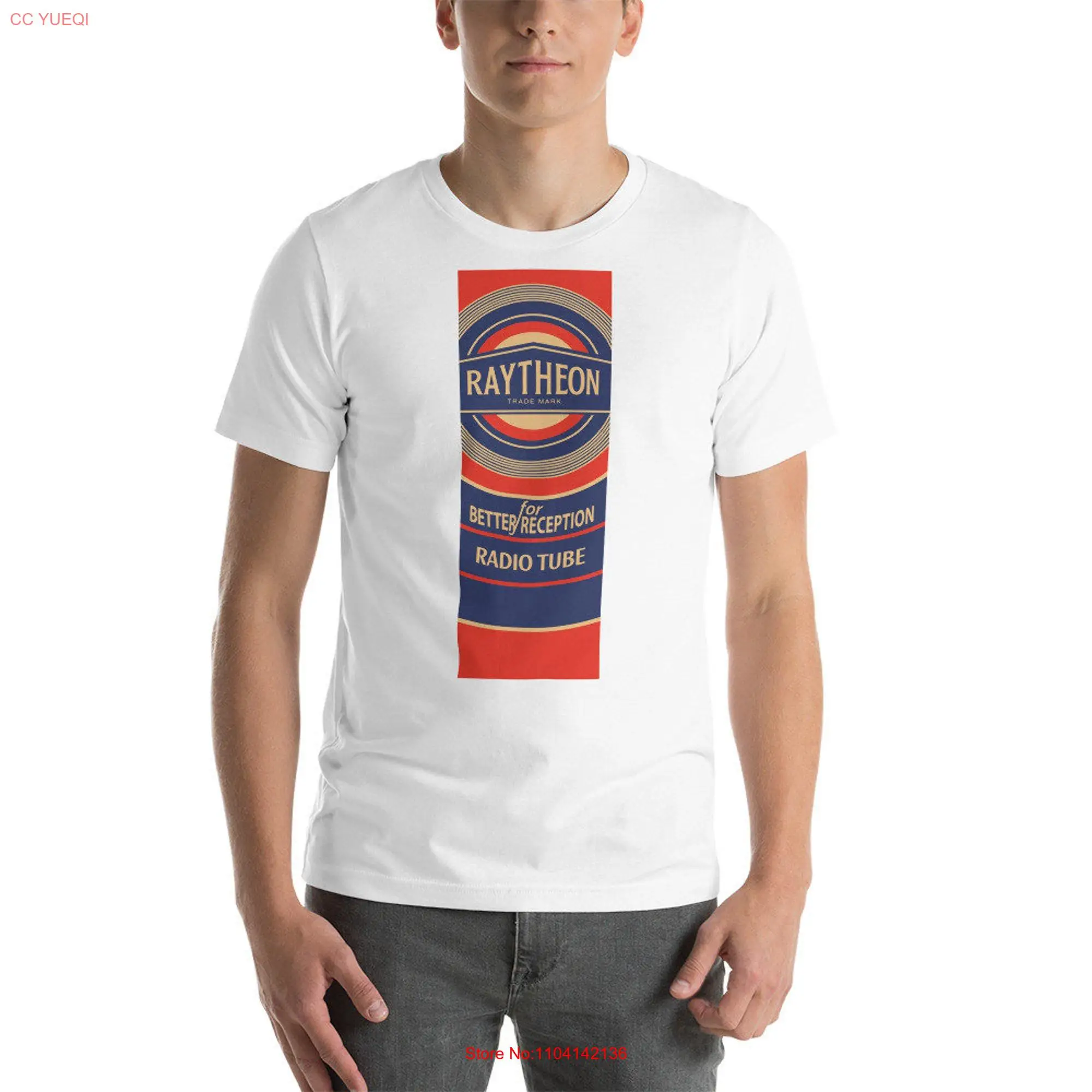 Raytheon  T Shirt For Antique Vintage or Retro Tube Radio Enthusiasts long or short sleeves