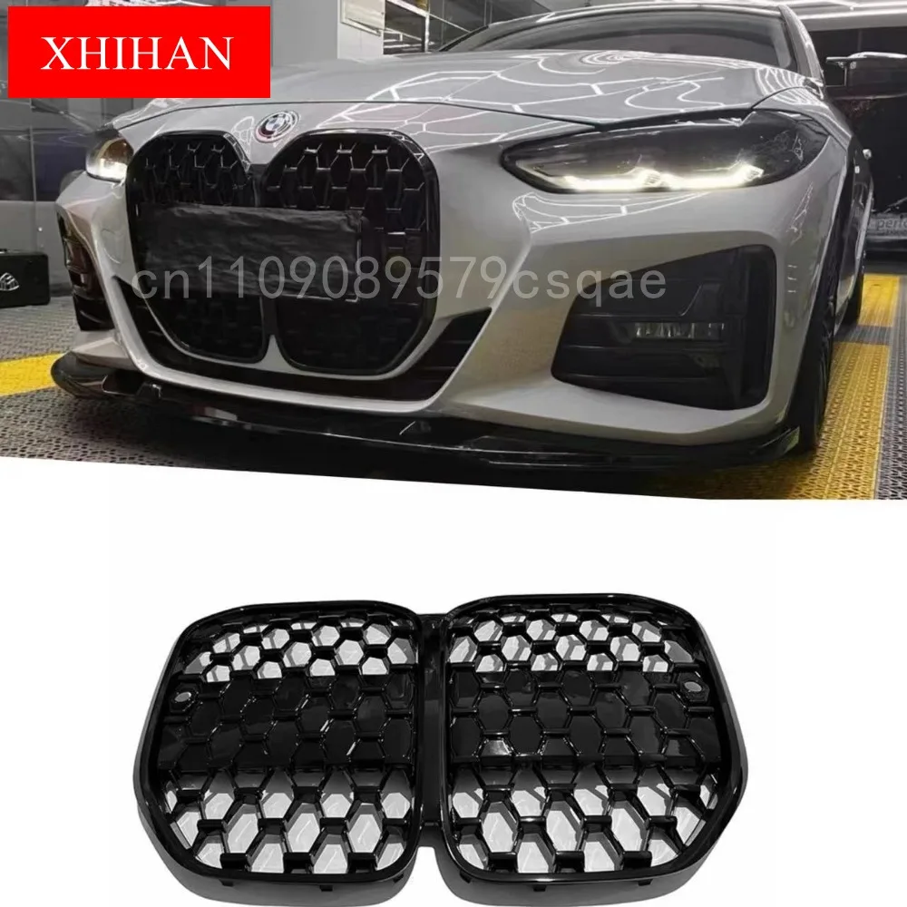 For BMW 4 Series G22 2020-2025 Dynamic LED Grille Front Glow Mesh Shining Radiator Grille Styling Upgrade Car Accessories Parts