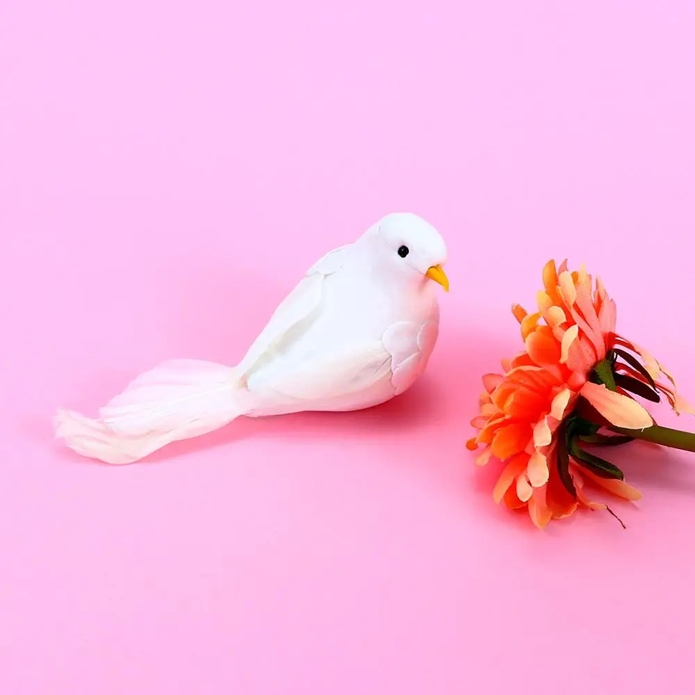 

Adorable DIY Foam Feather Craft Artificial Foam Decorations Craft Birds White Birds Wedding