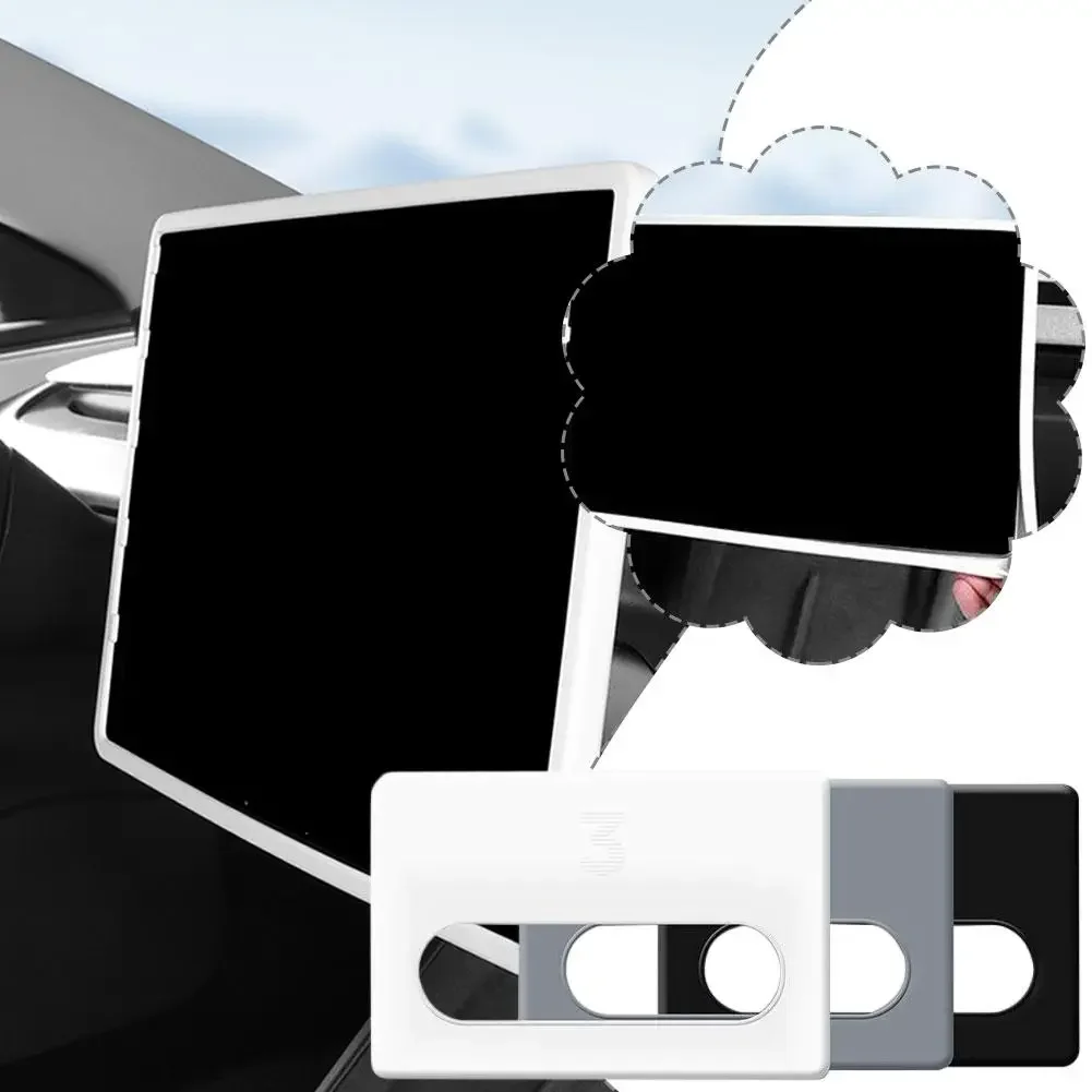 

For Tesla Model Y Juniper Model 3 Highland Full Coverage Protective Frame Edge Cover Anti Scratch Silicone screen protector