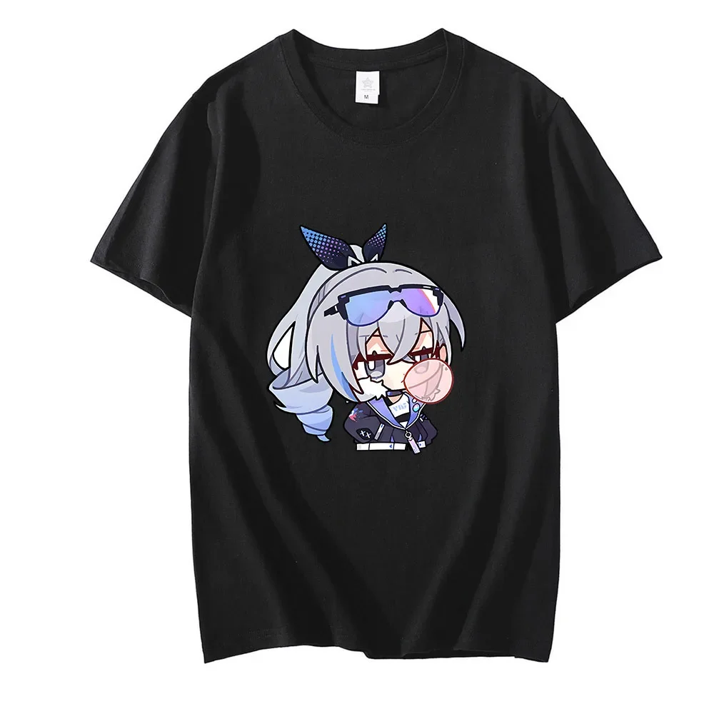 Honkai-Star Rail Silver Wolf T-shirt para mulheres, Fpr, grafite estético, kawaii, manga curta, roupas gráficas de anime feminino, top